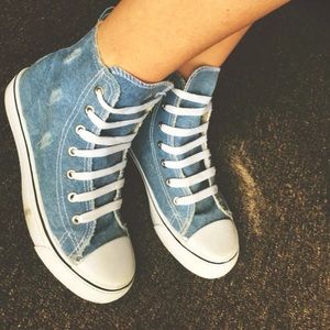 Blue high tops
